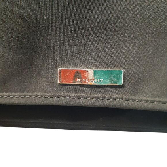 Nine West Men's Messenger Cross Body Shoulder Bag Black Adjustable Strap Large - Picture 3 of 4